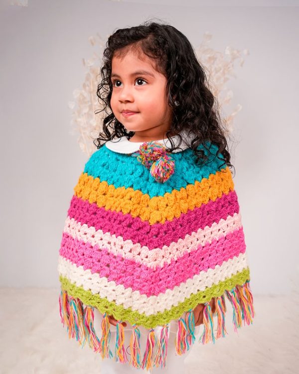 Poncho multicolor